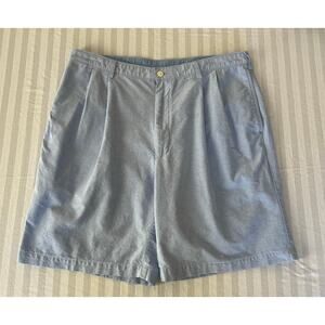 Jos. A. Bank Stay Cool Pleated Chambray (Light Blue) Shorts - Size 38